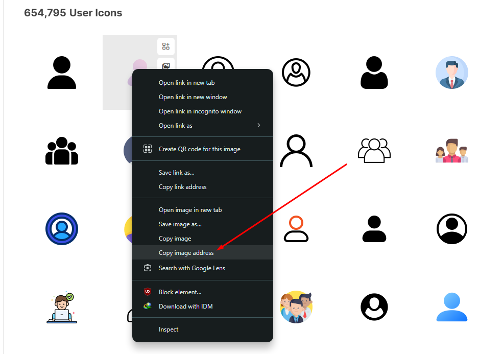 copy image address